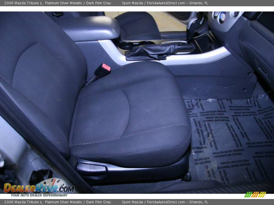 2006 Mazda Tribute s Platinum Silver Metallic / Dark Flint Gray Photo #19