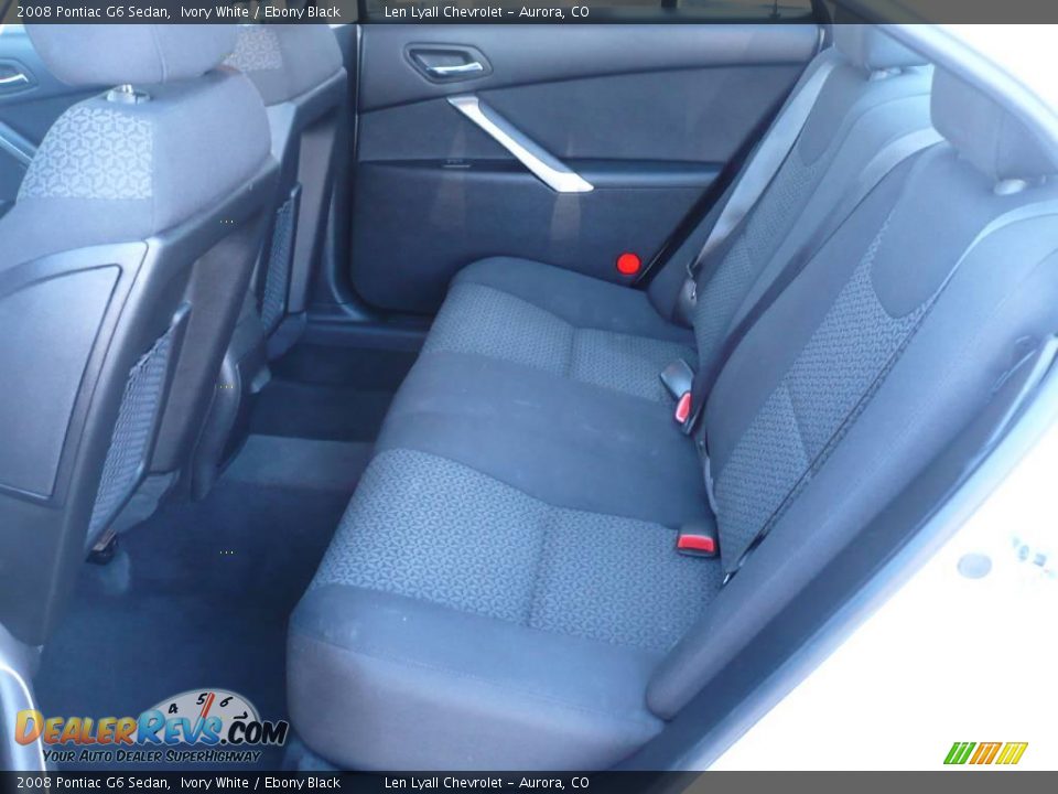 2008 Pontiac G6 Sedan Ivory White / Ebony Black Photo #10