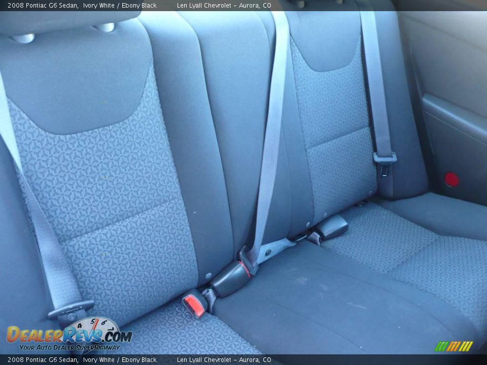 2008 Pontiac G6 Sedan Ivory White / Ebony Black Photo #14