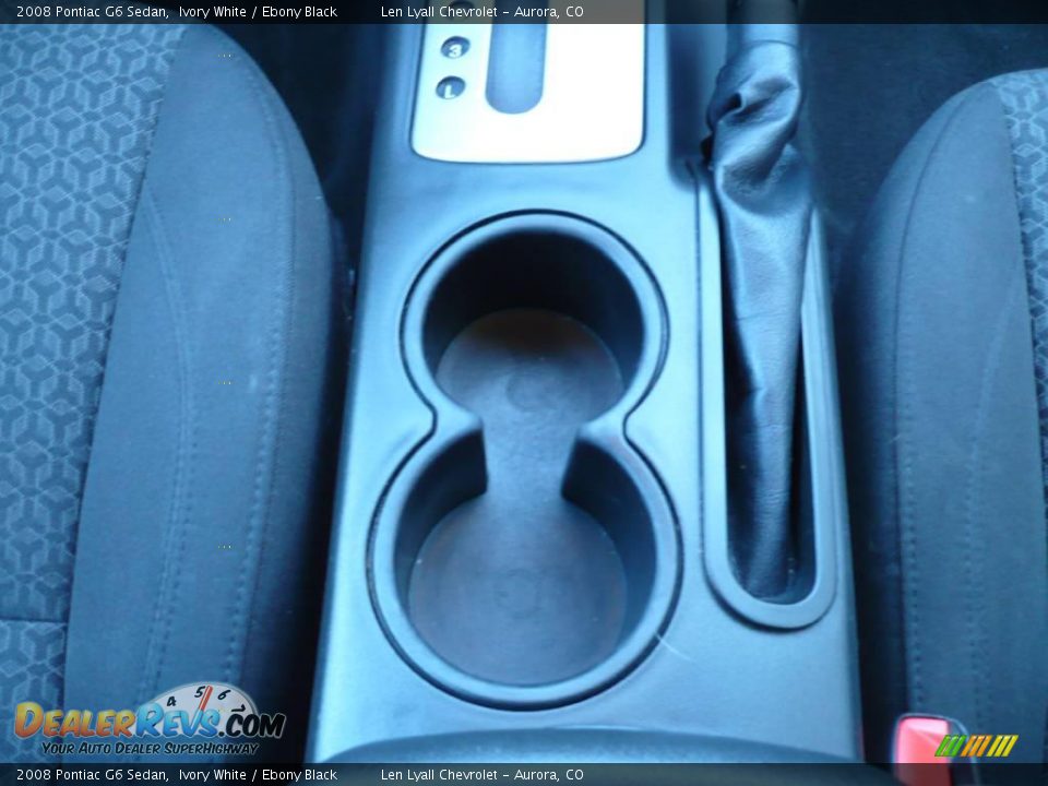 2008 Pontiac G6 Sedan Ivory White / Ebony Black Photo #17