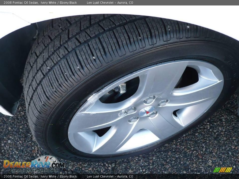 2008 Pontiac G6 Sedan Ivory White / Ebony Black Photo #19