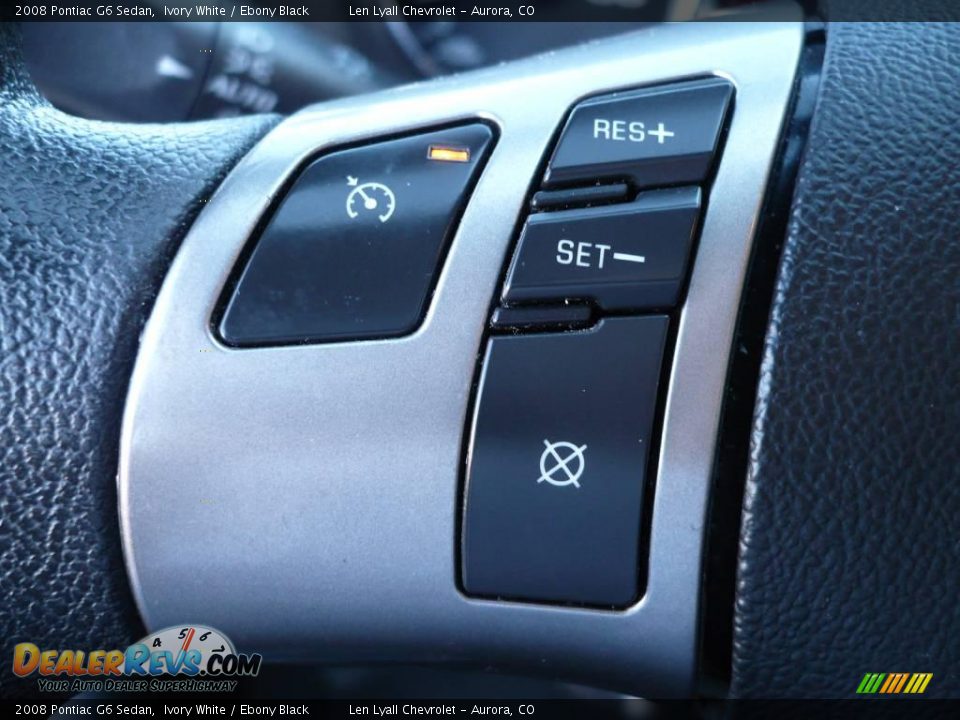 2008 Pontiac G6 Sedan Ivory White / Ebony Black Photo #20