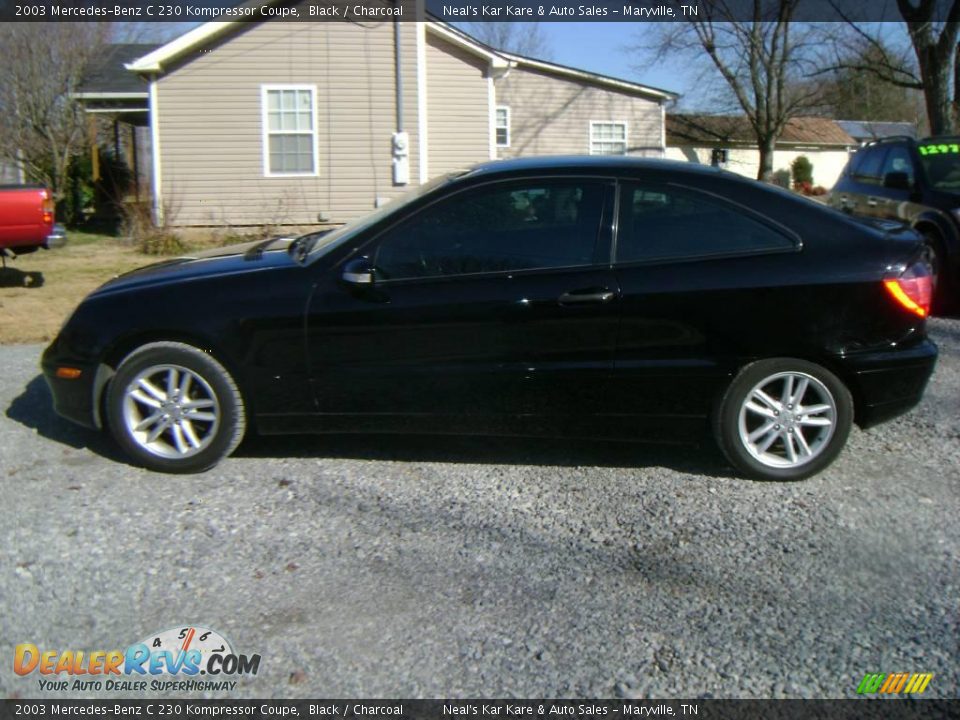 2003 Mercedes-Benz C 230 Kompressor Coupe Black / Charcoal Photo #8