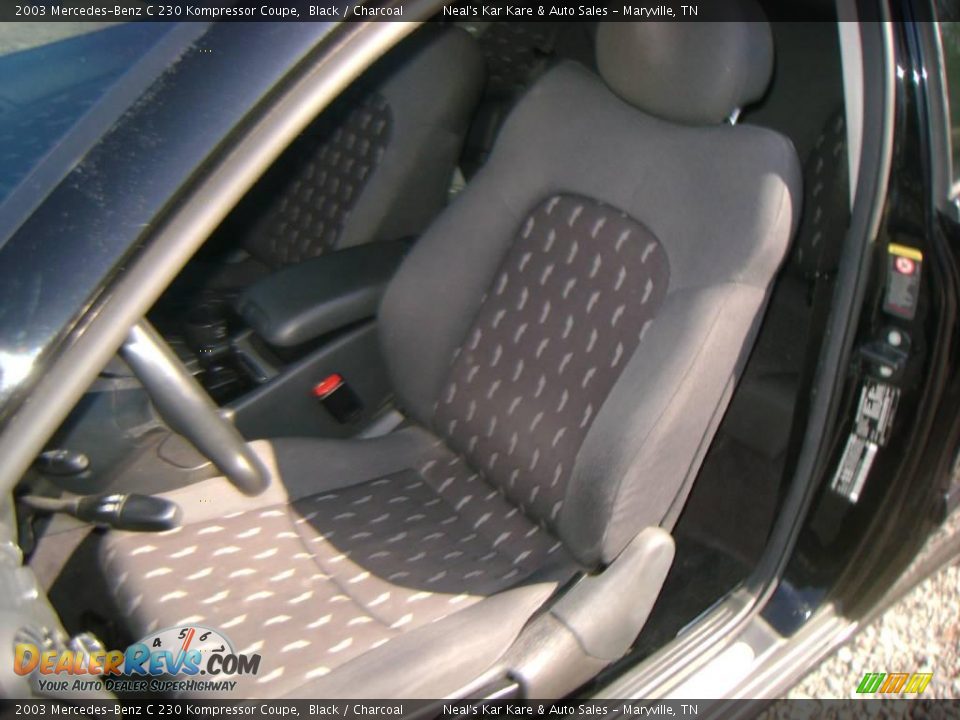 2003 Mercedes-Benz C 230 Kompressor Coupe Black / Charcoal Photo #10