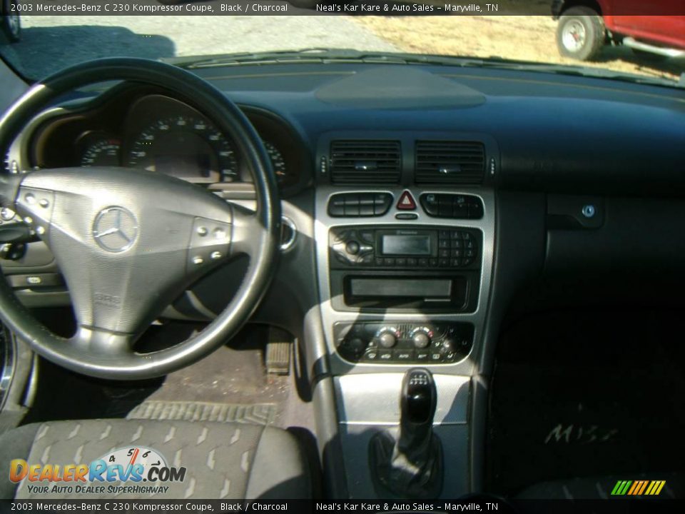 2003 Mercedes-Benz C 230 Kompressor Coupe Black / Charcoal Photo #15