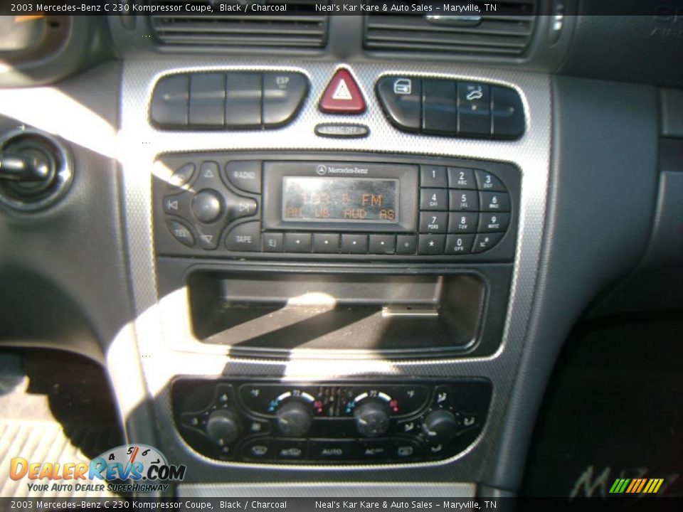 2003 Mercedes-Benz C 230 Kompressor Coupe Black / Charcoal Photo #16