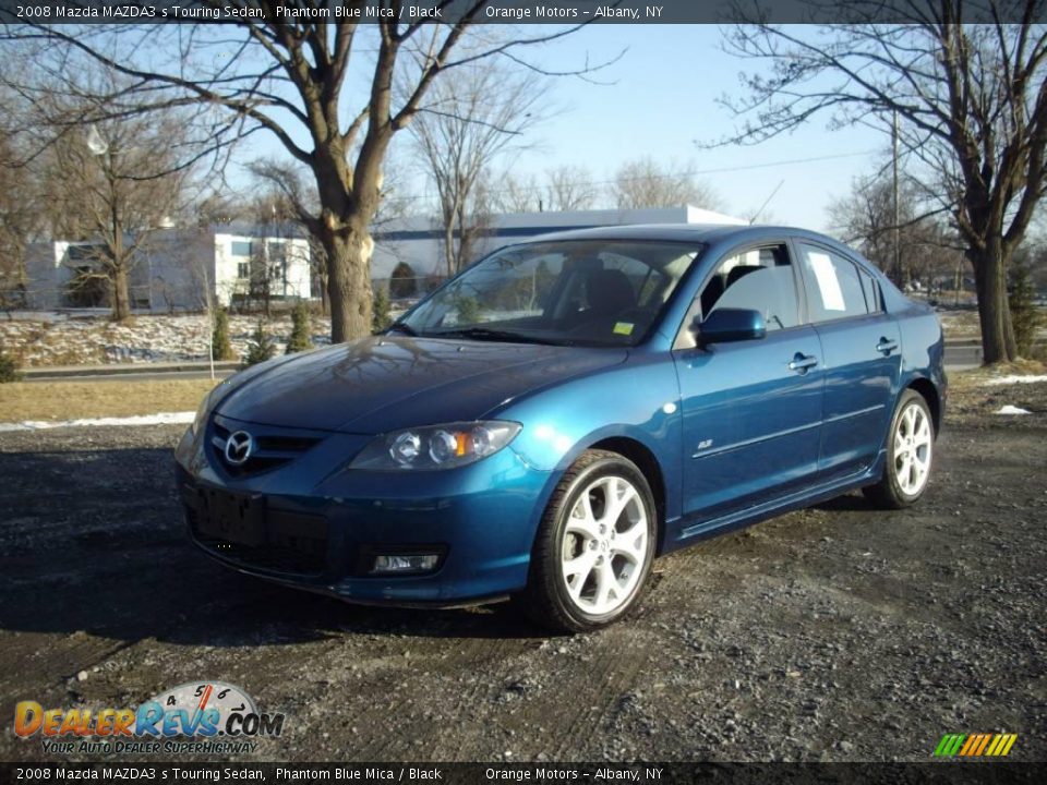 2008 Mazda MAZDA3 s Touring Sedan Phantom Blue Mica / Black Photo #1