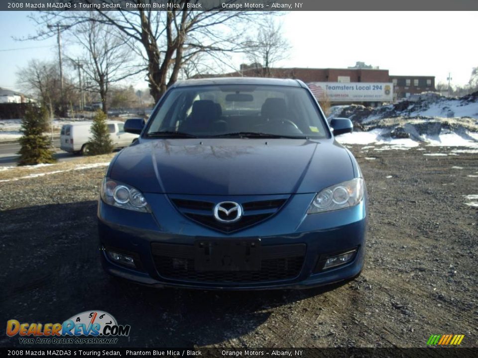 2008 Mazda MAZDA3 s Touring Sedan Phantom Blue Mica / Black Photo #2