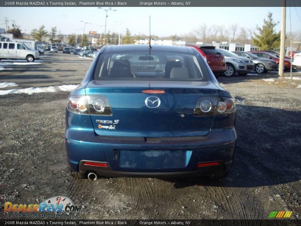 2008 Mazda MAZDA3 s Touring Sedan Phantom Blue Mica / Black Photo #5