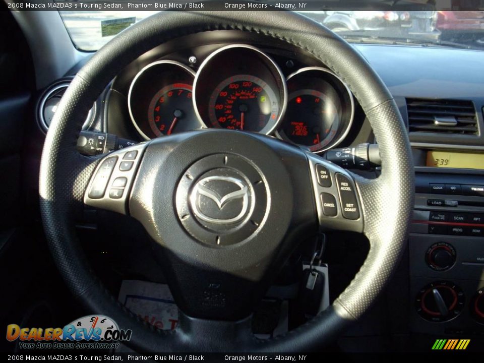 2008 Mazda MAZDA3 s Touring Sedan Phantom Blue Mica / Black Photo #8