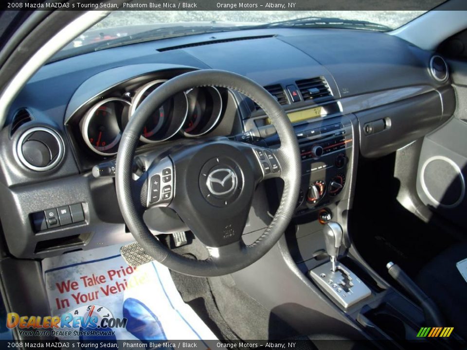 2008 Mazda MAZDA3 s Touring Sedan Phantom Blue Mica / Black Photo #11