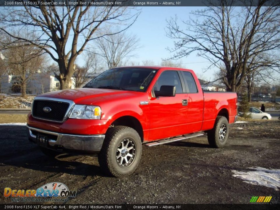 2008 Ford F150 XLT SuperCab 4x4 Bright Red / Medium/Dark Flint Photo #1