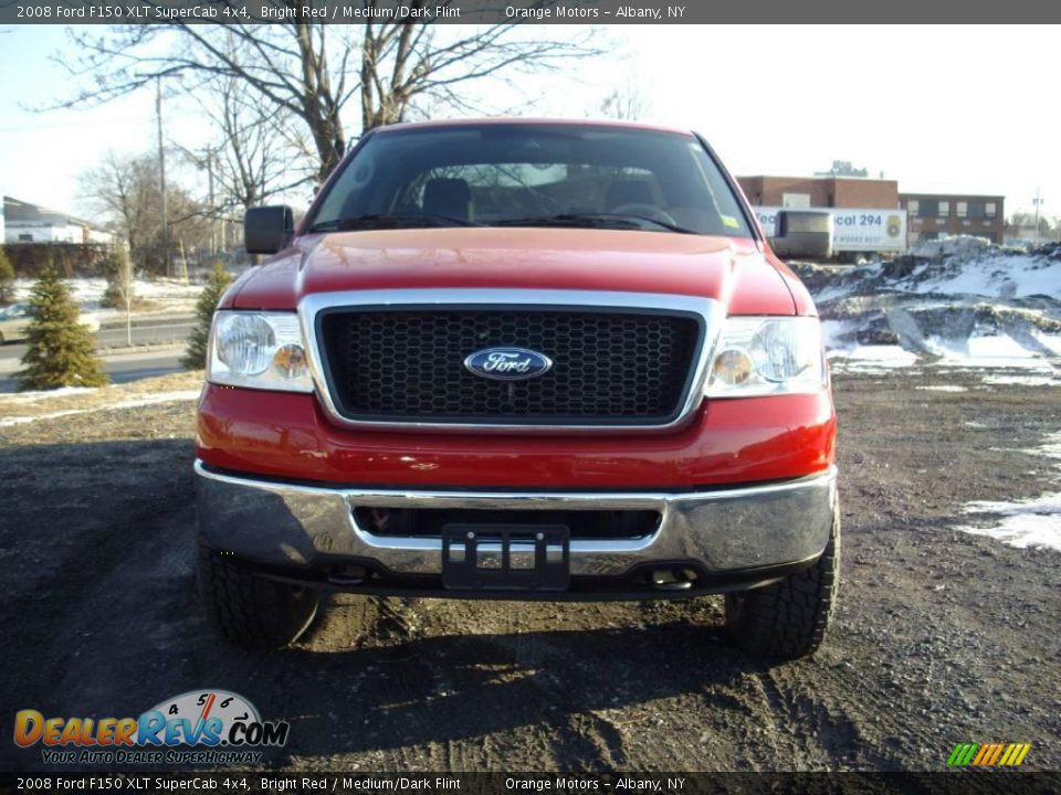 2008 Ford F150 XLT SuperCab 4x4 Bright Red / Medium/Dark Flint Photo #3