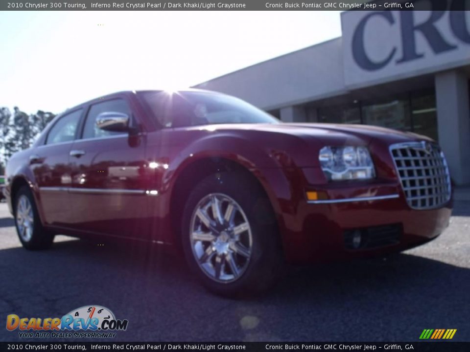 2010 Chrysler 300 Touring Inferno Red Crystal Pearl / Dark Khaki/Light Graystone Photo #2