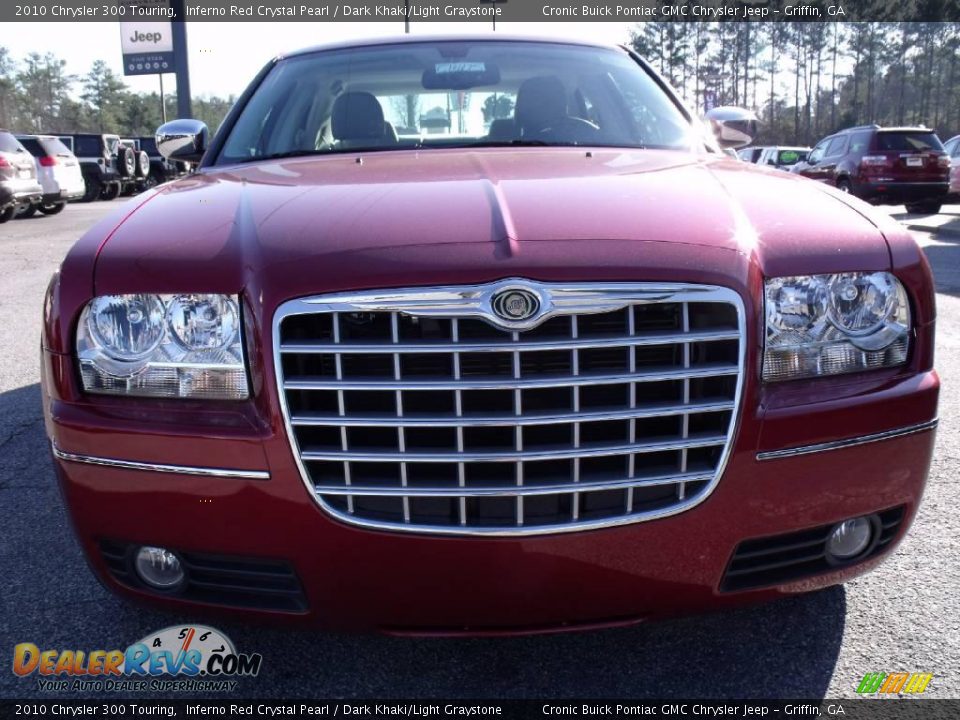 2010 Chrysler 300 Touring Inferno Red Crystal Pearl / Dark Khaki/Light Graystone Photo #3