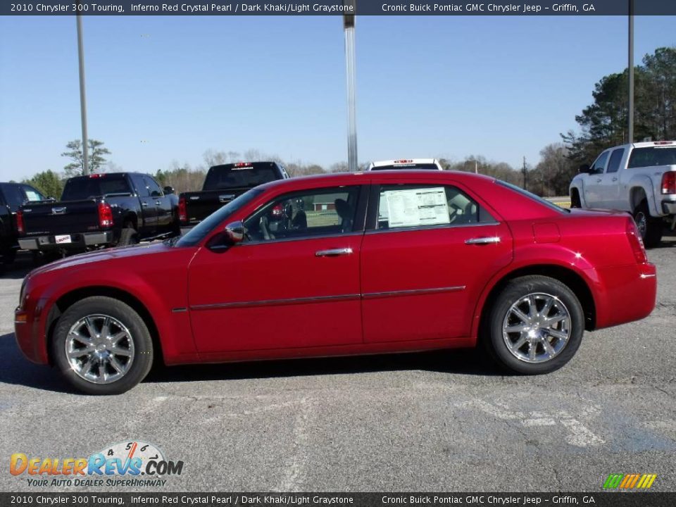 2010 Chrysler 300 Touring Inferno Red Crystal Pearl / Dark Khaki/Light Graystone Photo #5