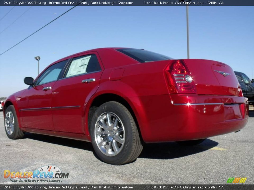 2010 Chrysler 300 Touring Inferno Red Crystal Pearl / Dark Khaki/Light Graystone Photo #6