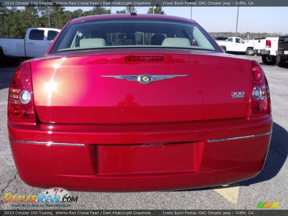2010 Chrysler 300 Touring Inferno Red Crystal Pearl / Dark Khaki/Light Graystone Photo #7