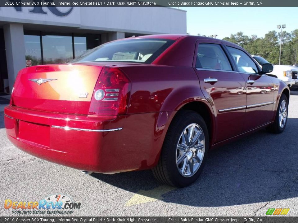2010 Chrysler 300 Touring Inferno Red Crystal Pearl / Dark Khaki/Light Graystone Photo #8