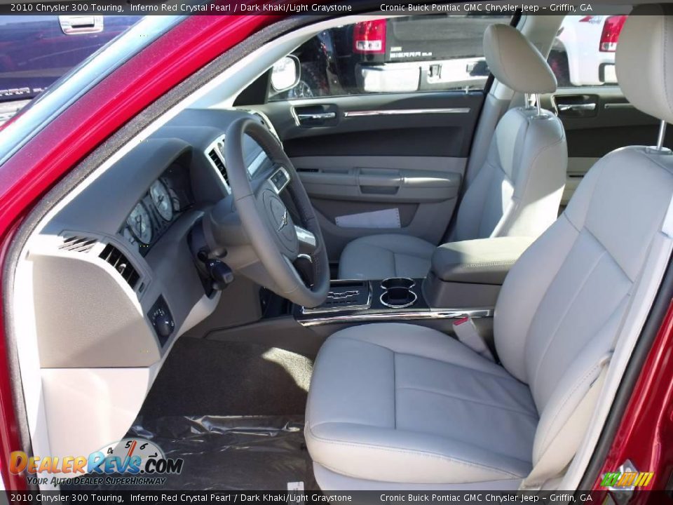 2010 Chrysler 300 Touring Inferno Red Crystal Pearl / Dark Khaki/Light Graystone Photo #12