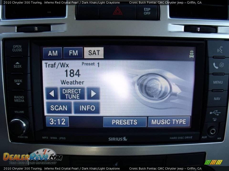 2010 Chrysler 300 Touring Inferno Red Crystal Pearl / Dark Khaki/Light Graystone Photo #21