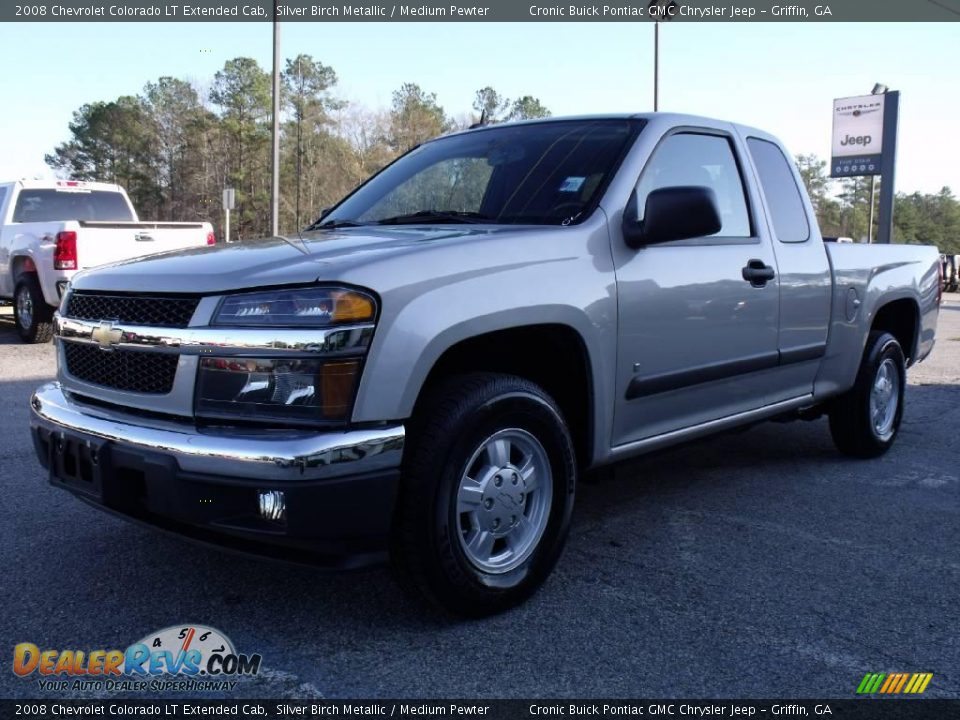 2008 Chevrolet Colorado LT Extended Cab Silver Birch Metallic / Medium Pewter Photo #4