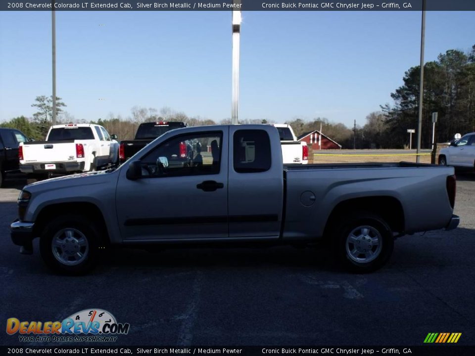 2008 Chevrolet Colorado LT Extended Cab Silver Birch Metallic / Medium Pewter Photo #5