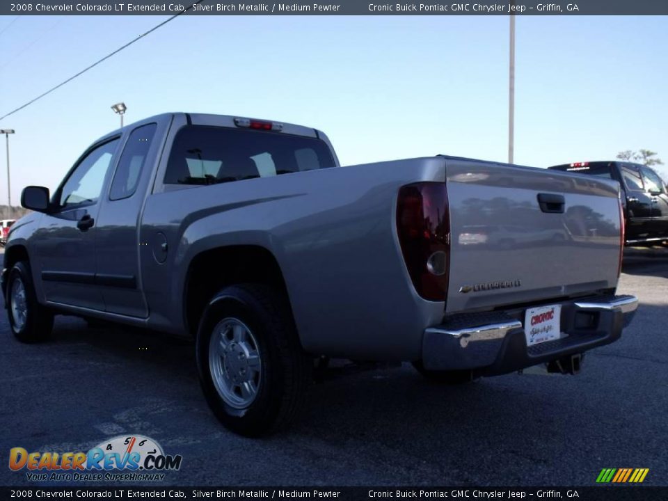 2008 Chevrolet Colorado LT Extended Cab Silver Birch Metallic / Medium Pewter Photo #6