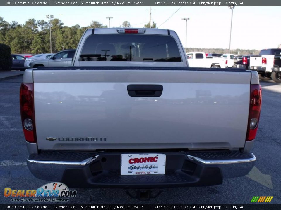 2008 Chevrolet Colorado LT Extended Cab Silver Birch Metallic / Medium Pewter Photo #7