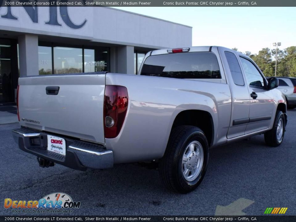 2008 Chevrolet Colorado LT Extended Cab Silver Birch Metallic / Medium Pewter Photo #8