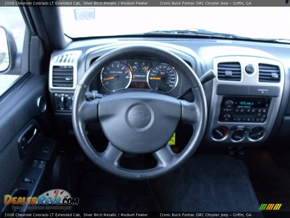 2008 Chevrolet Colorado LT Extended Cab Silver Birch Metallic / Medium Pewter Photo #16