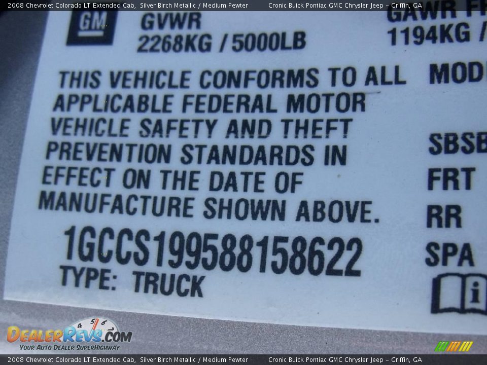 2008 Chevrolet Colorado LT Extended Cab Silver Birch Metallic / Medium Pewter Photo #21
