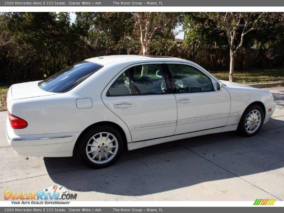 2000 Mercedes-Benz E 320 Sedan Glacier White / Ash Photo #6