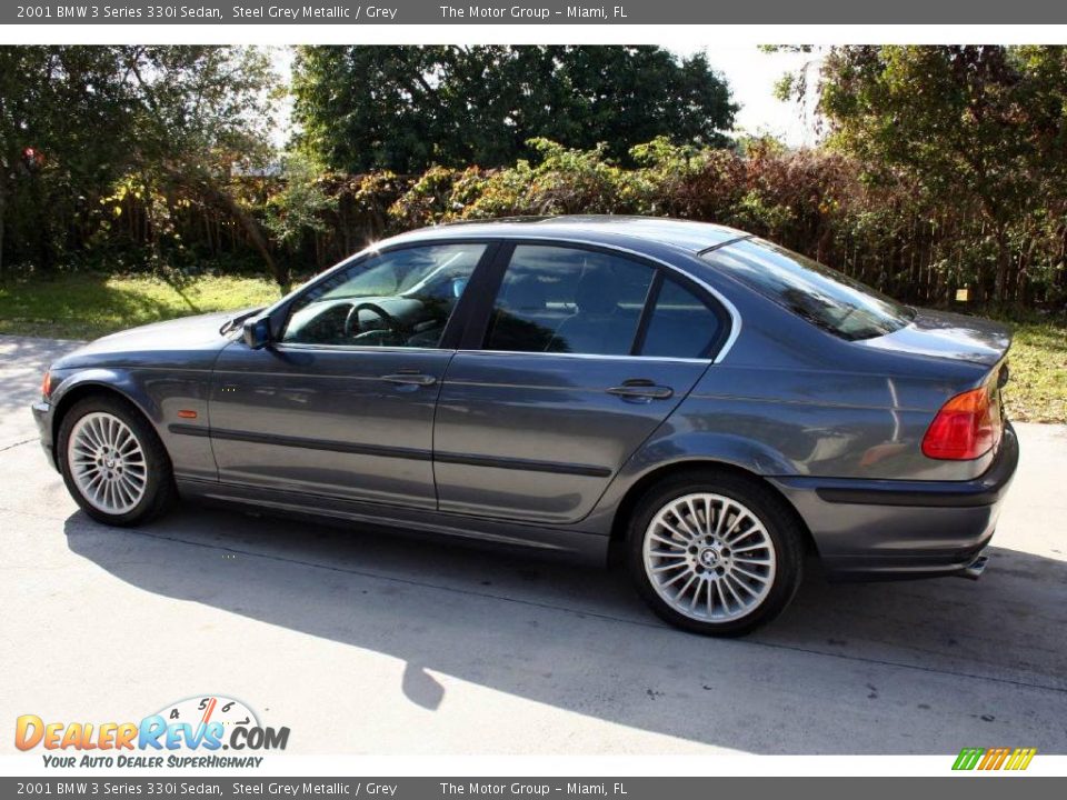2001 BMW 3 Series 330i Sedan Steel Grey Metallic / Grey Photo #3
