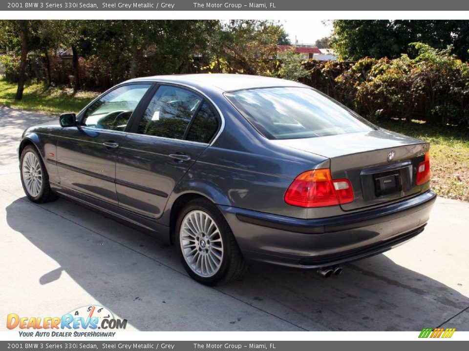2001 BMW 3 Series 330i Sedan Steel Grey Metallic / Grey Photo #4