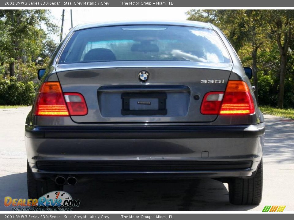 2001 BMW 3 Series 330i Sedan Steel Grey Metallic / Grey Photo #5