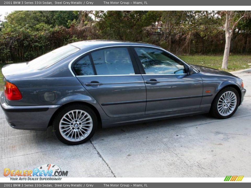 2001 BMW 3 Series 330i Sedan Steel Grey Metallic / Grey Photo #8