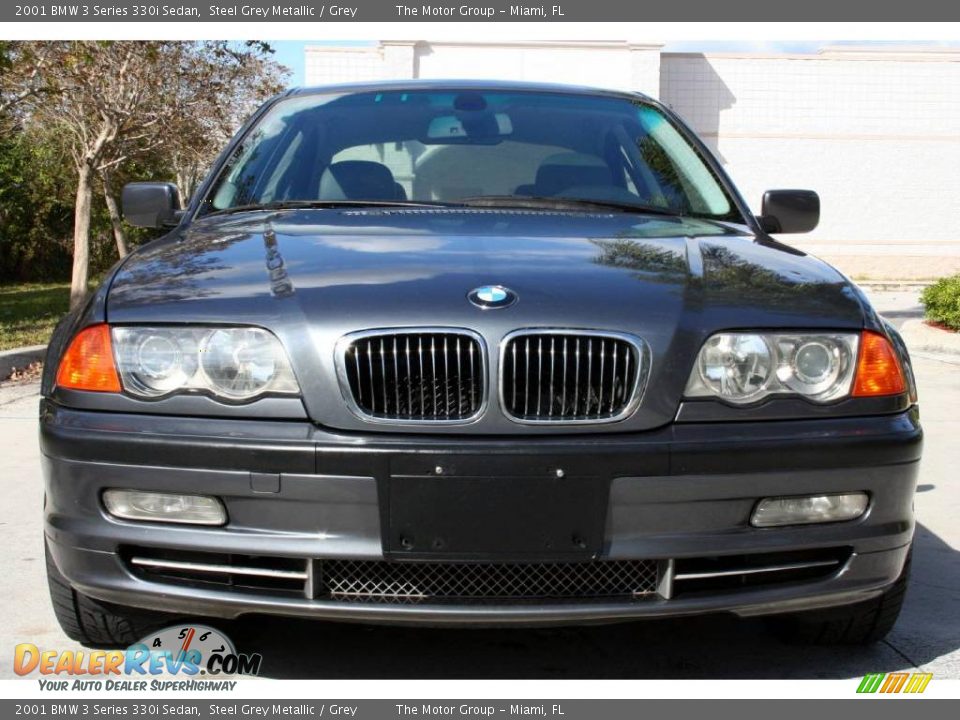 2001 BMW 3 Series 330i Sedan Steel Grey Metallic / Grey Photo #11
