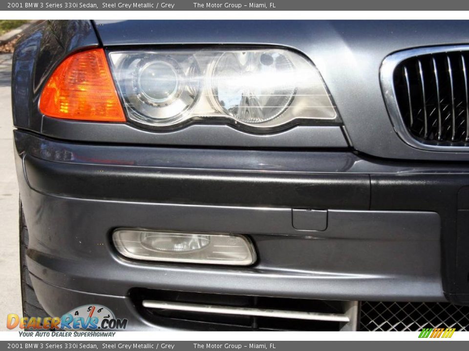 2001 BMW 3 Series 330i Sedan Steel Grey Metallic / Grey Photo #17