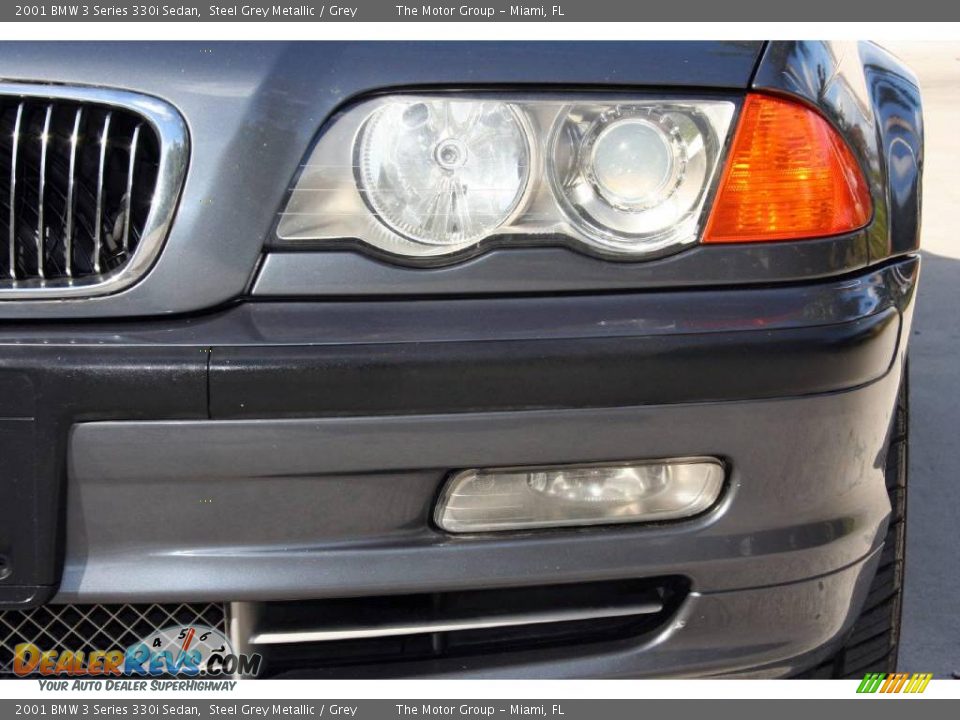 2001 BMW 3 Series 330i Sedan Steel Grey Metallic / Grey Photo #18