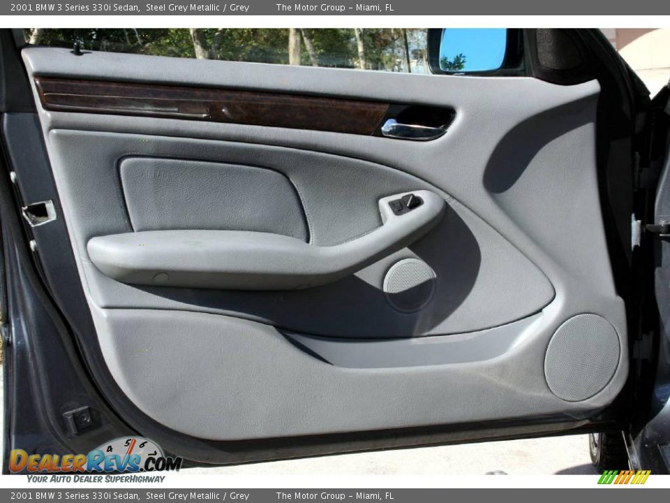 2001 BMW 3 Series 330i Sedan Steel Grey Metallic / Grey Photo #21
