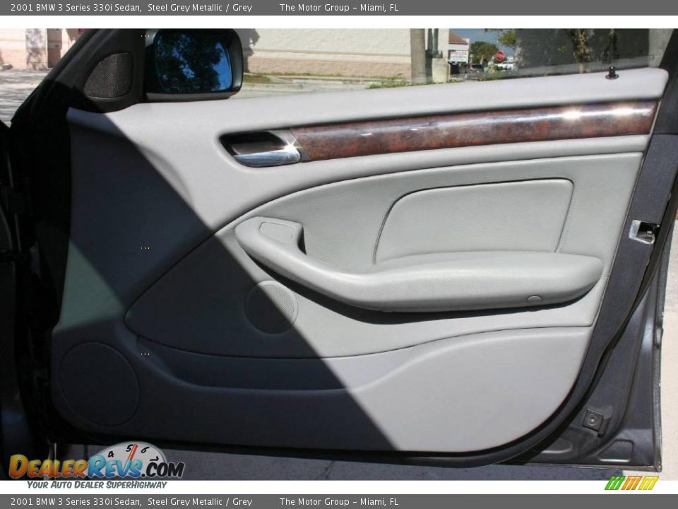 2001 BMW 3 Series 330i Sedan Steel Grey Metallic / Grey Photo #22