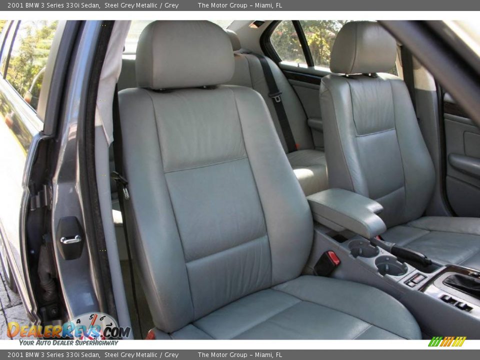 2001 BMW 3 Series 330i Sedan Steel Grey Metallic / Grey Photo #26