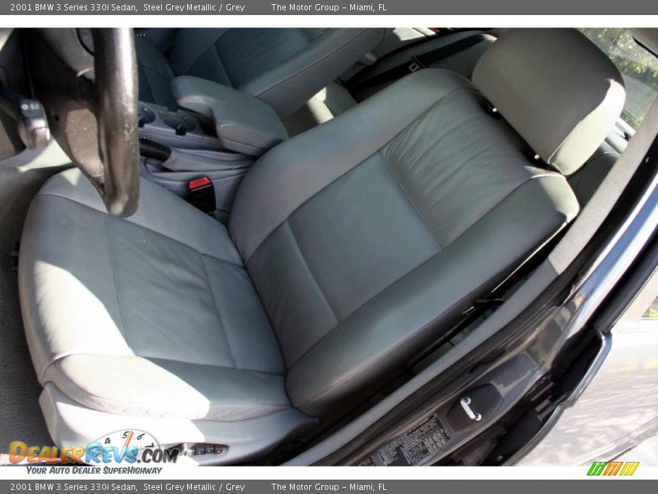 2001 BMW 3 Series 330i Sedan Steel Grey Metallic / Grey Photo #27