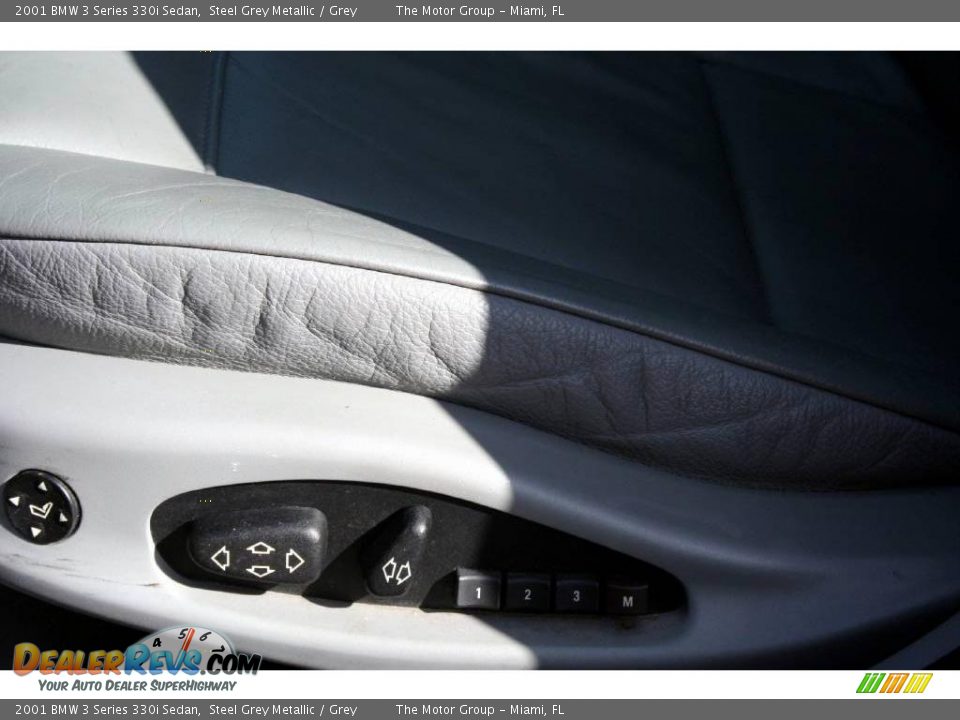 2001 BMW 3 Series 330i Sedan Steel Grey Metallic / Grey Photo #29