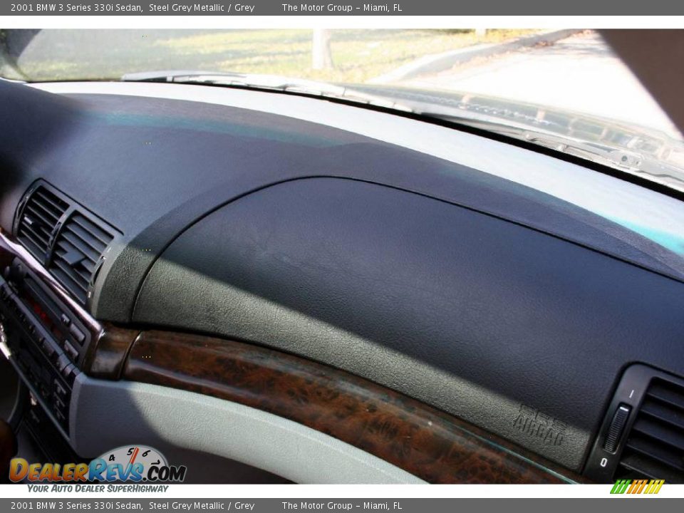 2001 BMW 3 Series 330i Sedan Steel Grey Metallic / Grey Photo #34