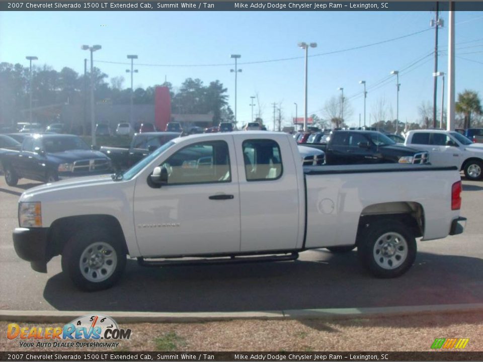 2007 Chevrolet Silverado 1500 LT Extended Cab Summit White / Tan Photo #4