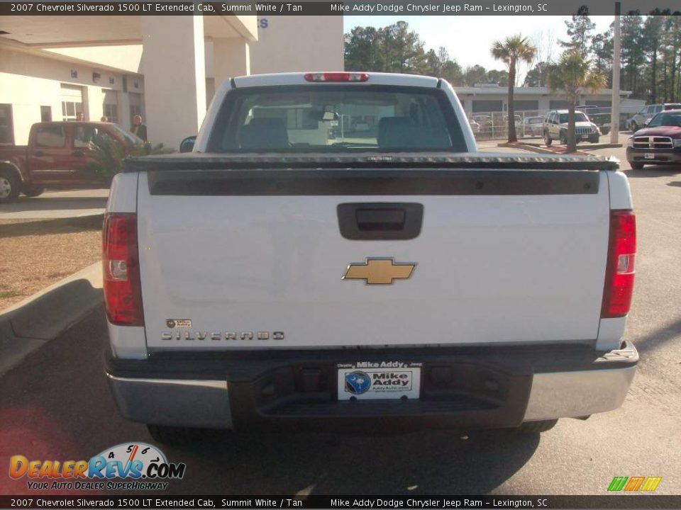 2007 Chevrolet Silverado 1500 LT Extended Cab Summit White / Tan Photo #8