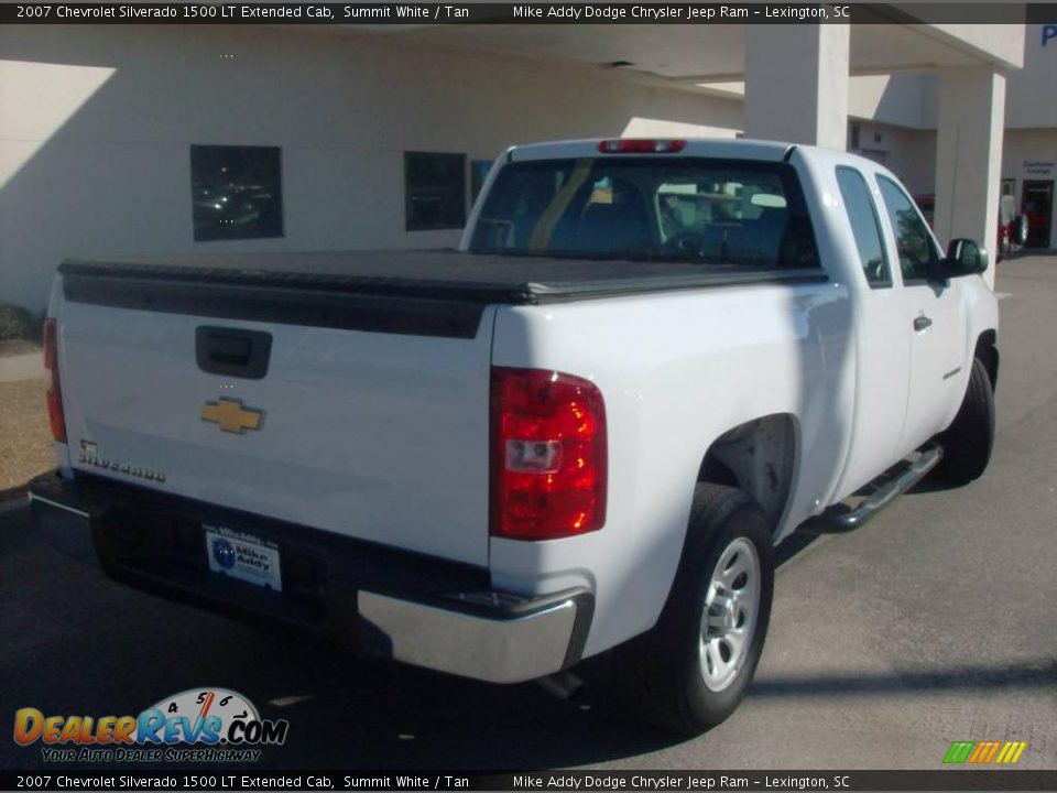 2007 Chevrolet Silverado 1500 LT Extended Cab Summit White / Tan Photo #10