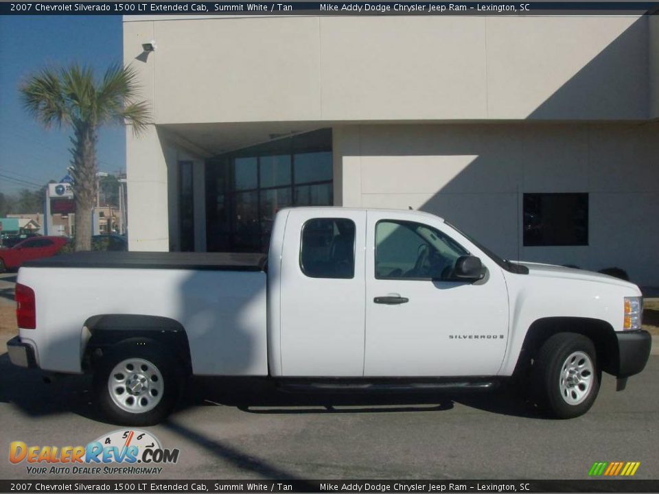 2007 Chevrolet Silverado 1500 LT Extended Cab Summit White / Tan Photo #12